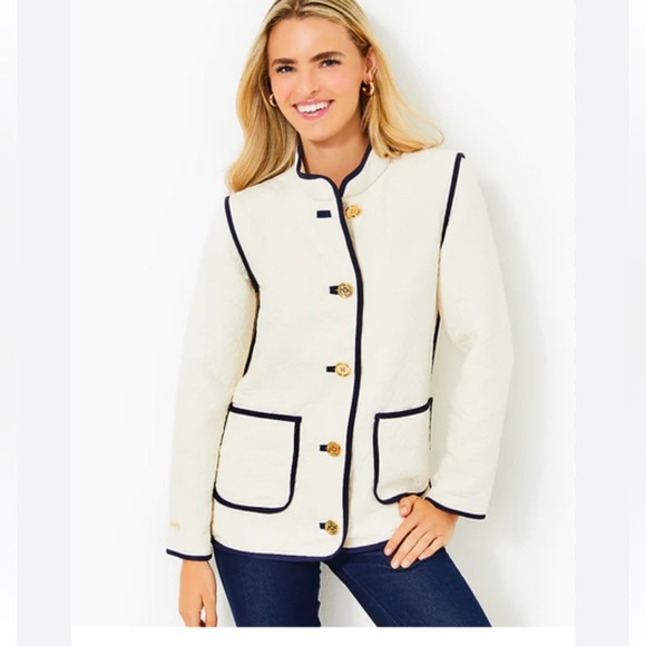 Lilly Pulitzer Jackets & Blazers - Lilly Pulitzer Georgine Quilted Jacket, 2